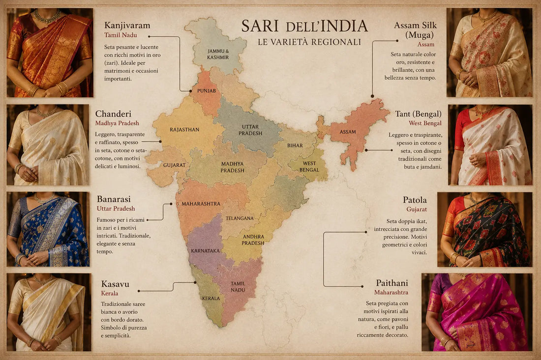 Il Sari Indiano: Un Viaggio Millenario tra Storia, Arte e Tessuti che Ispirano le Nostre Camicie