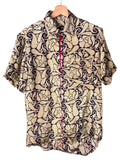 Camicia Particolare Beige e Nero - Sari - Taglia M