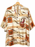 Camicia Etnica in Seta Sari Labirinti Tribale - Taglia L