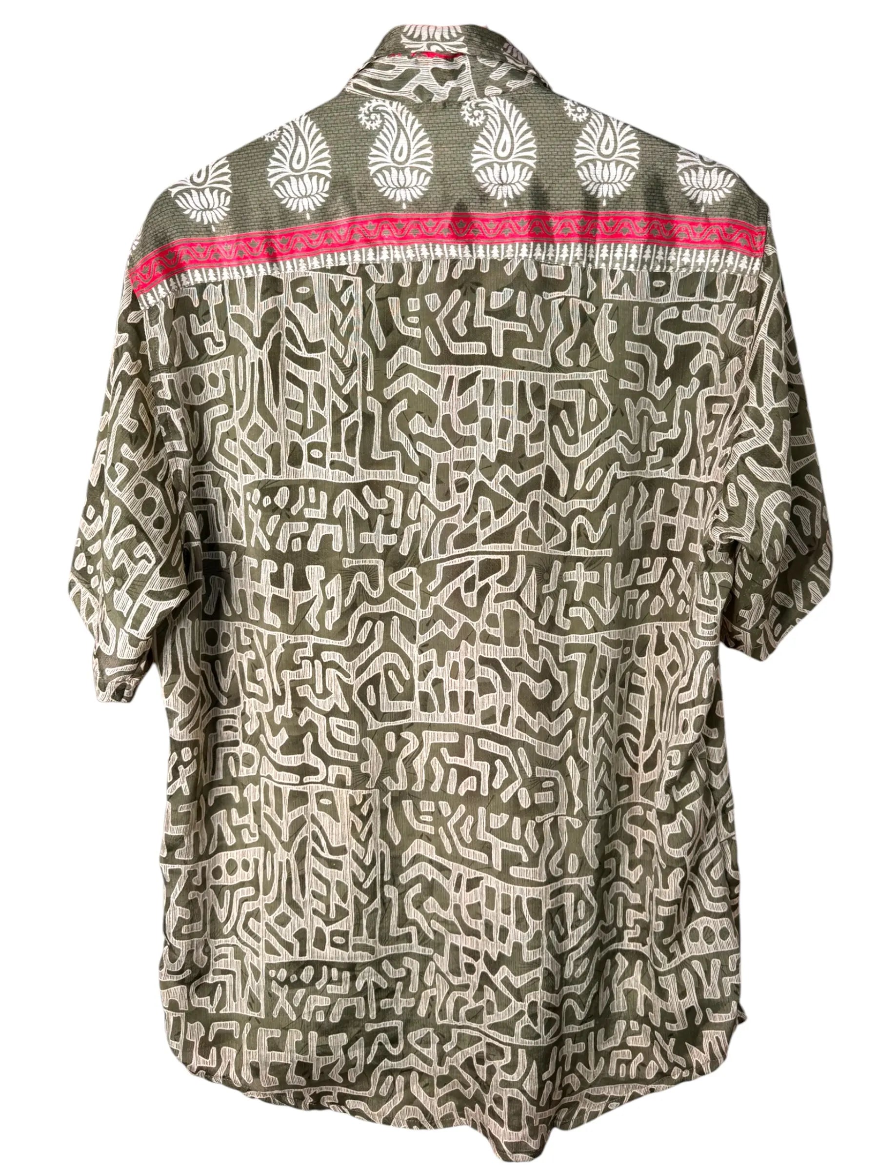 Camicia Particolare Verde Militare - Sari - Taglia L