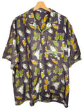 Camicia Etnica Kalamkari Mudra Grigio - Taglia M