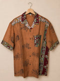 Camicia Etnica Sari Block Print Danzatrice - Taglia M