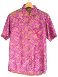 Camicia Etnica Rosa e Turchese Fantasia Vintage - Taglia M