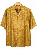Camicia Etnica in Seta Sari Oro Tono su Tono - Tg S