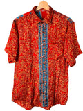 Camicia Particolare Rossa e Azzurra - Sari - Taglia L