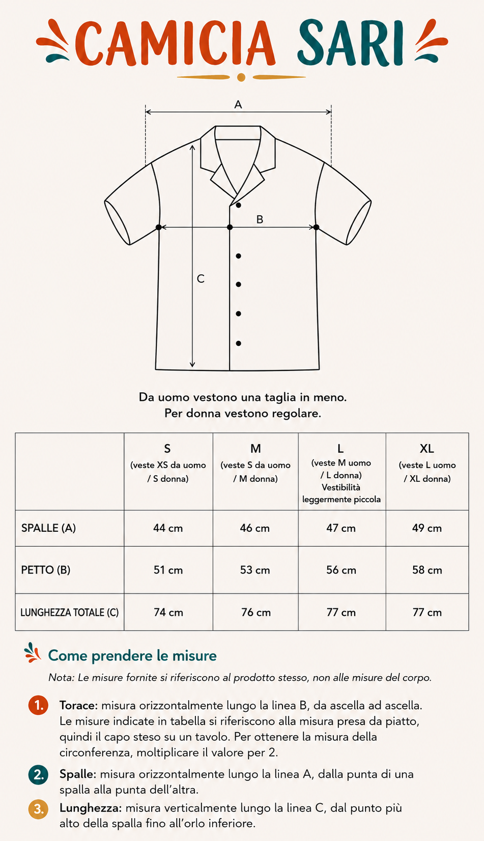 Camicia Sari Etnica Blu Cobalto Pesci Geometrica Unisex - Taglia M